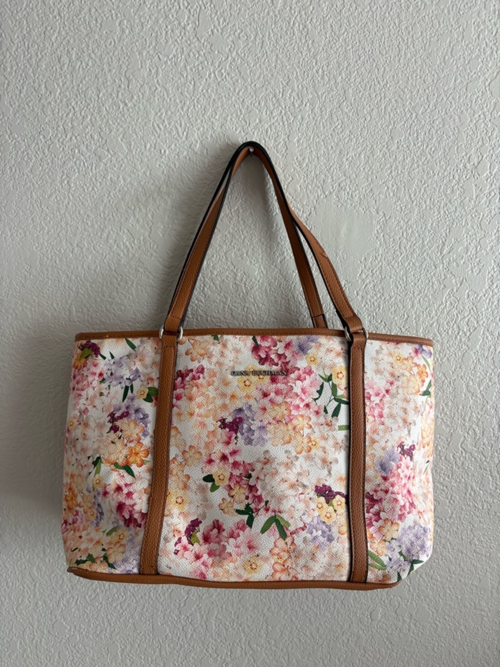 Dana Buchman Purse Spring Floral Shoulder Bag